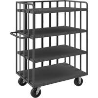 Open Portable Shelf Cart, 4 Tiers, 31-1/8" W x 57-1/2" H x 56-1/8" D, 3600 lbs. Capacity MO998 | Meunier Outillage Industriel