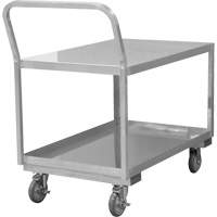 Industrial Grade Low Profile Shop Cart, 2 Tiers, 24-1/8" W x 40-3/4" D x 38-1/8" H, 1200 lbs. Cap. MO999 | Meunier Outillage Industriel