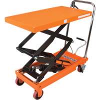 Hydraulic Scissor Lift Table, 35-3/4" L x 19-3/4" W, Steel, 770 lbs. Capacity MP007 | Meunier Outillage Industriel