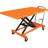 Hydraulic Scissor Lift Table, 63" L x 31-1/2" W, Steel, 1100 lbs. Capacity MP009 | Meunier Outillage Industriel