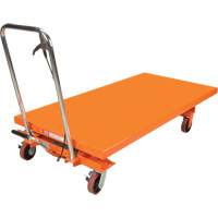 Hydraulic Scissor Lift Table, 63" L x 31-1/2" W, Steel, 1100 lbs. Capacity Meunier Outillage Industriel