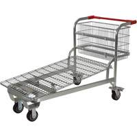Chariot en treillis emboîtable, Acier, 28-3/4" x 37-1/16" x 59-5/8", Capacit&eacute; 275 lb Meunier Outillage Industriel