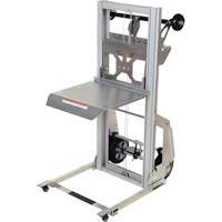 Portable Aluminum Load Lifter, Foot Pump Operated, 200 lbs. Capacity, 61" Max Lift Meunier Outillage Industriel