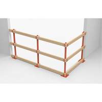 ProGuards Temporary Guard Rail Posts, 8" W x 39" H, Orange Meunier Outillage Industriel