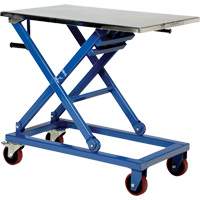 Manual Scissor Lift Table, 37" L x 23-1/2" W, Stainless Steel, 660 lbs. Capacity MP199 | Meunier Outillage Industriel