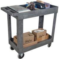 Chariot utilitaire pour l'entretien, 2 tiers, 16-1/2" x 32-1/2" x 34-1/2", Capacit&eacute; 550 lb Meunier Outillage Industriel