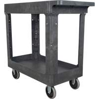 Chariot utilitaire pour l'entretien, 2 tiers, 16-1/2" x 32-1/2" x 34-1/2", Capacit&eacute; 550 lb Meunier Outillage Industriel