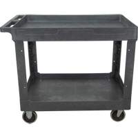 Chariot utilitaire pour l'entretien, 2 tiers, 24-5/8" x 32-1/2" x 40", Capacit&eacute; 550 lb Meunier Outillage Industriel