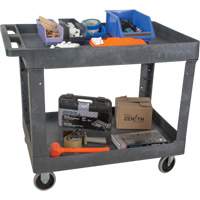 Chariot utilitaire pour l'entretien, 2 tiers, 24-5/8" x 32-1/2" x 40", Capacit&eacute; 550 lb Meunier Outillage Industriel