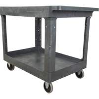 Chariot utilitaire pour l'entretien, 2 tiers, 24-5/8" x 32-1/2" x 40", Capacit&eacute; 550 lb Meunier Outillage Industriel