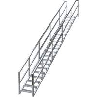 SmartStairs 17-21 Steps Modular Construction Stair System, 157-1/2" H Meunier Outillage Industriel