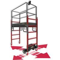 Complete Motorized Buildman 6' Baker Scaffold Kit, 31" D x 118-3/4" H Meunier Outillage Industriel