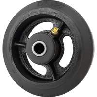 Roue en caoutchouc moul&eacute;, 5'' (127 mm) dia. x 1-1/2" (38 mm) la, Capacit&eacute; de 400 lb (181 kg) Meunier Outillage Industriel