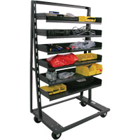 Single-Sided Heavy Duty A-Frame Cart with 6 Trays, 38" x 25" x 63", 2500 lbs. Capacity Meunier Outillage Industriel