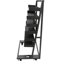 Single-Sided Heavy Duty A-Frame Cart with 6 Lipped Trays, 38" x 25" x 63", 2500 lbs. Capacity Meunier Outillage Industriel