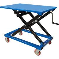 Manual Scissor Lift Table, 37-3/8" L x 23-5/8" W, Steel, 660 lbs. Capacity Meunier Outillage Industriel