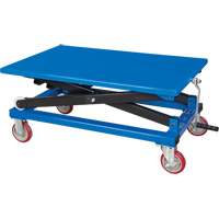 Manual Scissor Lift Table, 37-3/8" L x 23-5/8" W, Steel, 660 lbs. Capacity Meunier Outillage Industriel