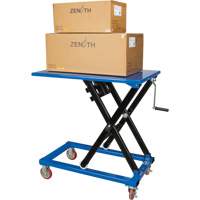 Manual Scissor Lift Table, 37-3/8" L x 23-5/8" W, Steel, 660 lbs. Capacity Meunier Outillage Industriel