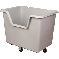 Starcart Easy-Access Box Truck, Polyethylene, 46" L x 31" W x 49" H, 24 cu. ft. Volume, 900 lbs. Capacity Meunier Outillage Industriel