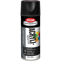Laque industrielle Acryli-Quik, Noir, Ultra-mat, 12 oz, Canette a&eacute;rosol Meunier Outillage Industriel