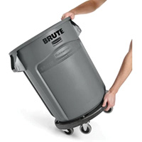 Brute<sup>®</sup> Dolly, Polyethylene, Black, Fits: 20 - 55 US Gal. NA704 | Meunier Outillage Industriel