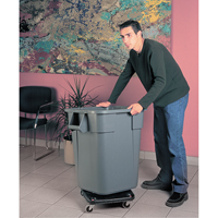 Square BRUTE&reg; Dollies, Polyethylene, Black Meunier Outillage Industriel