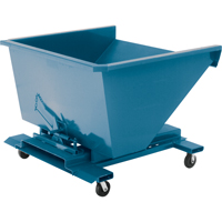 Self-Dumping Hopper, Steel, 3/4 cu.yd., Blue NB955 | Meunier Outillage Industriel