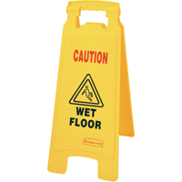 "Wet Floor" Safety Signs, English with Pictogram NC528 | Meunier Outillage Industriel