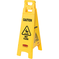 "Wet Floor" Safety Signs, English with Pictogram NC529 | Meunier Outillage Industriel