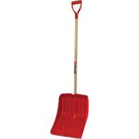 Alpine Snow Shovel, Polypropylene Blade, 13-9/10" Wide, D-Grip Handle, Wearstrip Included Meunier Outillage Industriel