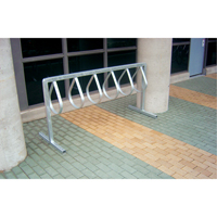 Style Bicycle Rack, Galvanized Steel, 12 Bike Capacity ND921 | Meunier Outillage Industriel