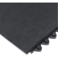 24/Seven&reg; Matting, Rubber, 3' W x 3' L, 5/8" Thick, Black Meunier Outillage Industriel