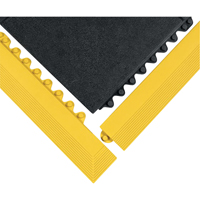 24/Seven&reg; Matting, Rubber, 3' W x 3' L, 5/8" Thick, Black Meunier Outillage Industriel