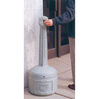 Smoker’s Cease-Fire<sup>®</sup> Cigarette Butt Receptacle, Free-Standing, Plastic, 4 US gal. Capacity, 38-1/2" Height NH832 | Meunier Outillage Industriel