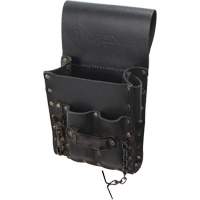 Tool Belt Pouch, Multiple Tool Holder, Leather, 5 Pockets Meunier Outillage Industriel