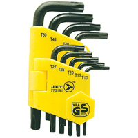 Jeu de cl&eacute;s inviolables JTK-9TP (9 morceaux), 9 mcx, Torx Meunier Outillage Industriel