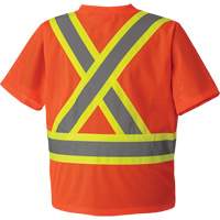 5994 T-shirt de s&eacute;curit&eacute; haute visibilit&eacute;, Polyester, 2T-Grand, Orange haute visibilit&eacute; Meunier Outillage Industriel