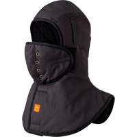 5565A Heavy-Duty Flame Resistant Long Neck Hardhat Liner, Black, Cotton Meunier Outillage Industriel