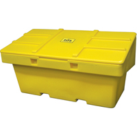 Salt Sand Container SOS™, With Hasp, 72" x 36" x 36", 36 cu. Ft., Yellow NJ119 | Meunier Outillage Industriel