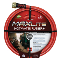 Hot Water Hose, Rubber, 5/8" dia. x 25' L NJ407 | Meunier Outillage Industriel