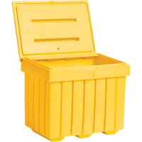 Economy Salt Sand Storage Container, 32" x 23" x 27-1/2", 10 cu. Ft., Yellow Meunier Outillage Industriel