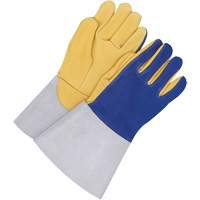 Gants pour soudeur TIG avec poignet de 5,5", Cuir fleur de daim, Taille 10 Meunier Outillage Industriel