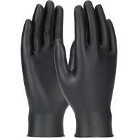 Grippaz Skins Ambidextrous Disposable Gloves, Large, Nitrile, 6-mil, Powder-Free, Black Meunier Outillage Industriel