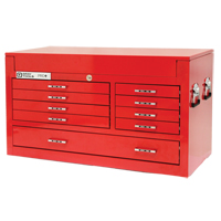 Coffre sup&eacute;rieur de s&eacute;rie PRO+, 42" la, 9 tiroirs, Rouge Meunier Outillage Industriel