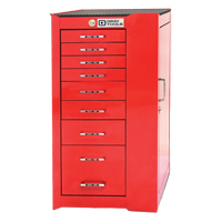 PRO+ Series Roller Cabinet, 8 Drawers, 19" W x 19" D x 36-1/2" H, Red NJH108 | Meunier Outillage Industriel