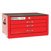 Coffre interm&eacute;diaire de s&eacute;rie PRO+, 26" la, 3 tiroirs, Rouge Meunier Outillage Industriel