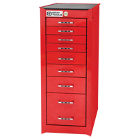 PRO+ Series Right-Side Rider, 8 Drawers, 15" W x 19" D x 36-1/2" H, Red NJH110 | Meunier Outillage Industriel