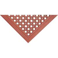 Competitor Series Mats, Slotted, 3' x 5' x 7/8", Orange, Natural Rubber Meunier Outillage Industriel