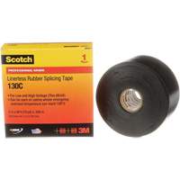 Ruban d'&eacute;pissage sans support en caoutchouc de calibre professionnel Scotch, 50,8 mm (2") la x 9 m (30') lo, 30 mils, Noir Meunier Outillage Industriel