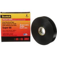 Ruban isolant Super 88 de calibre professionnel Scotch, 19 mm (3/4") la x 32,9 m (108') lo, 8,5 mils, Noir Meunier Outillage Industriel